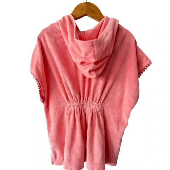 Old Navy Coral Pink Hooded Terry Cover-Up - Picture 2 of 5